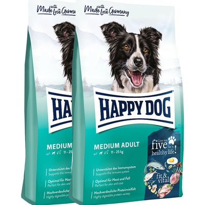 Happy Dog Supreme Fit & Vital Medium Adult 2 x 12 Kg
