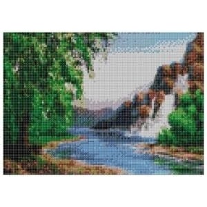 Smart Flamingo Flamingo Line Creative Set Diamond Mosaic 30x40cm Waterfall (TMS12056)