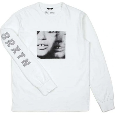 Brixton tričko Lens L/S Stt White