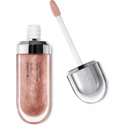 Kiko Milano Lesk na rty 3D Hydra béžový s třpytkami 6,50 ml