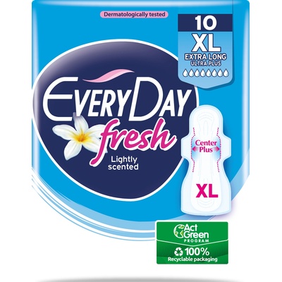 Everyday Fresh Extra Long Ultra Plus Дамски превръзки, 10 броя, Everyday