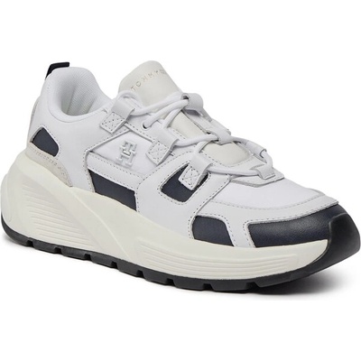 Tommy Hilfiger Сникърси Tommy Hilfiger Th Premium Runner Mix FW0FW07651 White/Space Blue 0K4 (Th Premium Runner Mix FW0FW07651)