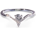 Silenti Jewelry Сребърен пръстен "Мълния" - 7 - 54.5мм (17.2мм диам. )