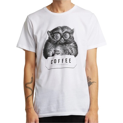 DEDICATED Мъжка тениска DEDICATED T-Shirt Stockholm Caffeine Kick T-shirt - White (216-5495-0113)