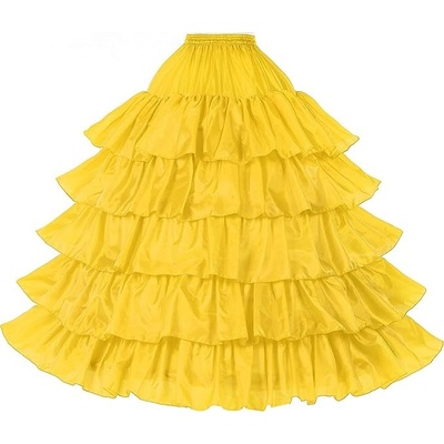 Dámská spodnička s volánky Žlutá – Zboží Mobilmania