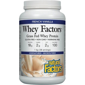 Natural Factors Whey Factors® Grass Fed Whey Protein | Vanilla [1000 грама] Ванилия