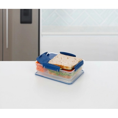Sistema Svačinový box To Go Snack Attack Duo, 975 ml, modrá