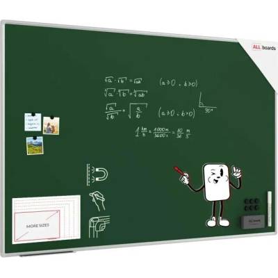 Allboards GB1812 ZELENÁ magnetická křídová tabule 180 × 120 cm
