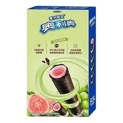 Oreo Crispy Roll tyčinky s náplní s příchutí hroznového vína a guavy 50 g
