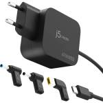 j5create Зарядно j5create 67W GaN PD USB-C Mini Charger с 4.5mm DC конвертори - JUP1565DCE3A-EN (JUP1565DCE3A-EN)