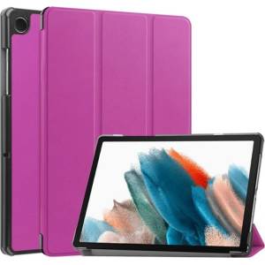 Gigapack Samsung Tab A9 LTE GIGAPACK Tok стоящ, с кожен ефект, активен FLIP, държач за настолен компютър, LILA GP-150664 (GP-150664)