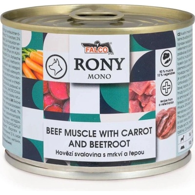 Rony Mono hovězí svalovina s mrkví a řepou 200 g