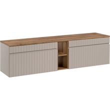 Comad Koupelnová skříňka pod deskové umyvadlo set Iconic Cashmere 180 kašmír/dub coast evoke