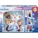 Educa Детски пъзел 4 в 1 Educa - Frozen (EDU19735)