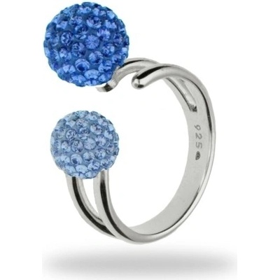Spark prsten se Swarovski Elements kulička Sapphire Light Sapphire 8122