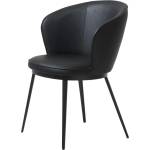 Unique Furniture Черен стол за хранене от изкуствена кожа Leath Gain - Unique Furniture (41170000)