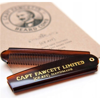 Captain Fawcett skládací hřeben na knír 11,5 cm
