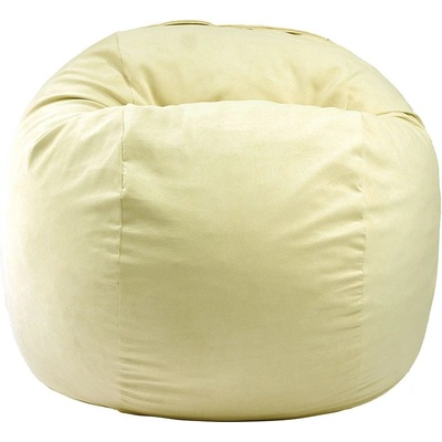 PUFRELAX Пуф, Барбарон, 600л. , King Size - Lemon, Перящ се калъф, Трансформира се в легло, Пълнеж с микс от мемори пяна и дунапрен, Гама Premium, 8125 (PUF-M-K-PT-LE)