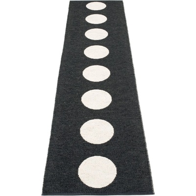 Pappelina Черно-бяла пътека за открито и закрито 70x300 cm Vera Black - Pappelina (VEX730)