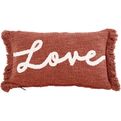 Tiseco Home Studio Декоративна възглавница 50x30 cm Cotton Slub Love - Tiseco Home Studio (3457LOVE)