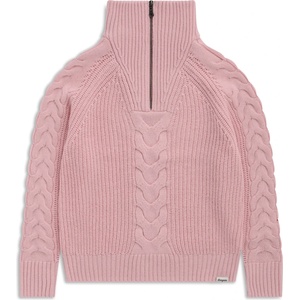 Bergans of Norway Дамски вълнен пуловер Bergans Women's Milde Knitted Wool Half Zip Merino jumper - Faded Pink (105-7691-0313)