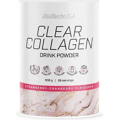 BioTech Clear Collagen strawberry cranberry 308 g