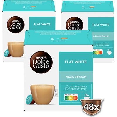Dolce Gusto Káva v kapslích Flat White 3 x 16 ks