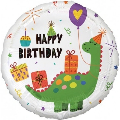 Godan Fóliový balón Happy Birthday Dinosaur 18