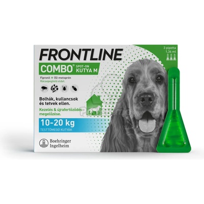 Frontline Combo спот он за кучета 3 пипети, размер M