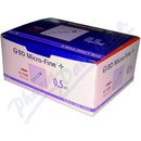 BD Micro FINE PLUS inzulínové striekačky s ihlou U-100 30 G 0,5 ml 10 x 10 ks 100 ks