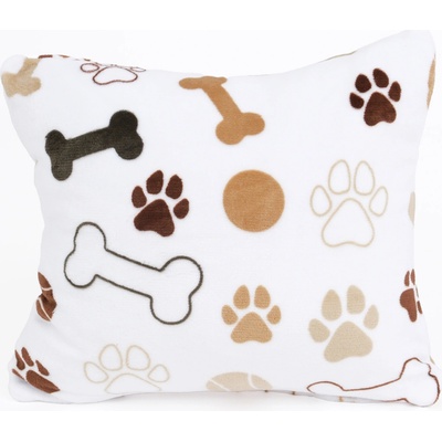 MKLuzkoviny.cz mikroplyš Exclusive Psí tlapky bílé 40 x 40 cm – Zboží Dáma