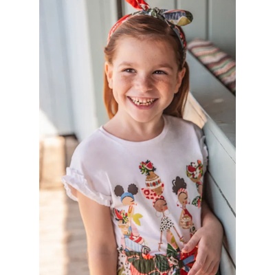 MAYORAL Тениска с къс ръкав с лента за глава за момиче Майорал