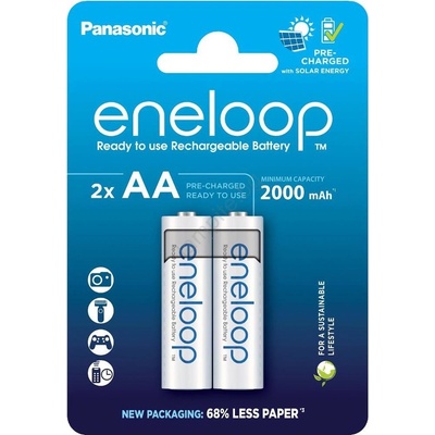 Panasonic - 2 бр. Акумулаторна батерия AA Eneloop 2000 mAh (FT1045)