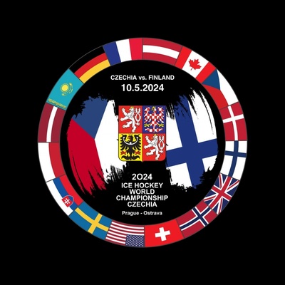 FansArena Puk Ice Hockey World Championship Czechia MS 2024 Dueling 10.5.2024 Czechia vs. Finland
