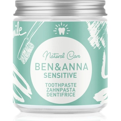 Ben & Anna Natural Toothpaste Sensitive паста за зъби в стъклен дозатор за чувствителни зъби 100ml
