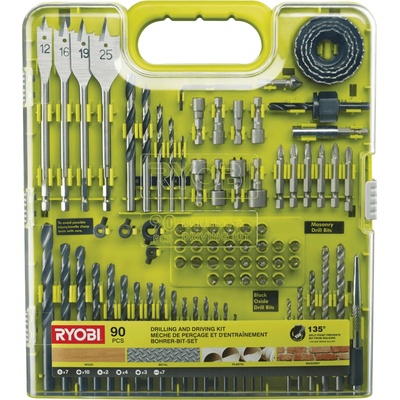 Ryobi Sada a vrtákov 90 ks 5132004665