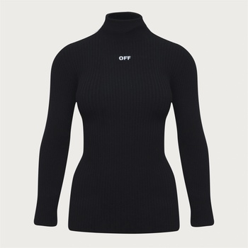 OFF WHITE Блуза OFF WHITE Men's Knitted Crew Sweatshirt - Black White