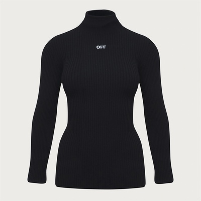OFF WHITE Блуза OFF WHITE Men's Knitted Crew Sweatshirt - Black White