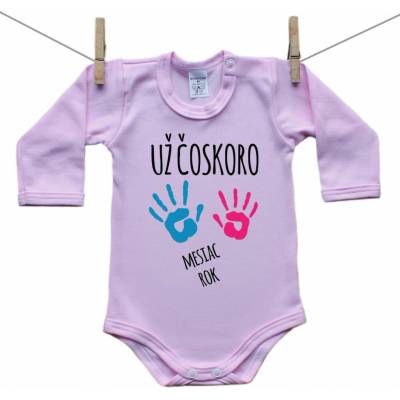Boodyy Ružové Body s dlhým rukávom Už čoskoro