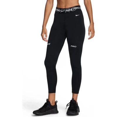 NIKE-W NP DF MR 7/8 TIGHT TT-010 BLACK/IRON GREY/WHITE/WHITE