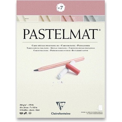 Clairefontaine Blok Pastelmat No.7 18 x 24 cm 12 listov 360 g