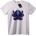 NOONEBRAND Тениска Skull и Гъби - L, White
