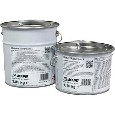 MAPEI Primer EP Rustop epoxidový penetrační nátěr na kovové povrchy 5 kg (složka A 3.85 kg + složka B 1.15 kg)