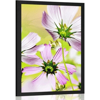 Plakát zahradní květiny - 20x30 black