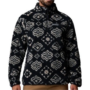 Columbia Мъжки поларен пуловер Columbia Rugged Ridge High Pile Half Zip Fleece jumper - Black Checked Out / Black (005-6148-1112)