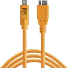 Tether Tools CUC3315-ORG- USB-C to 3.0 Micro- B, 4,6m, oranžový