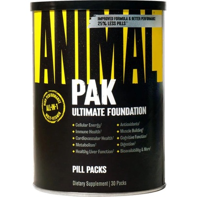 Universal Nutrition Animal Pak komplexný multivitamín pre športovcov 30 Balenie