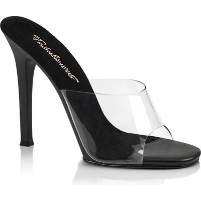 Pleaser USA Pleaser Gala-01 Clr-Blk/Blk Matte 36