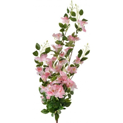 Zelená umelá vetvička s ružovými kvetmi - 25*15*88 cm - Clayre & Eef