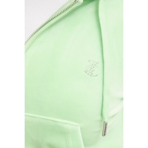 Juicy Couture суичър с качулка дамски от кадифе MADISON COL OUT (JCWAS126326)